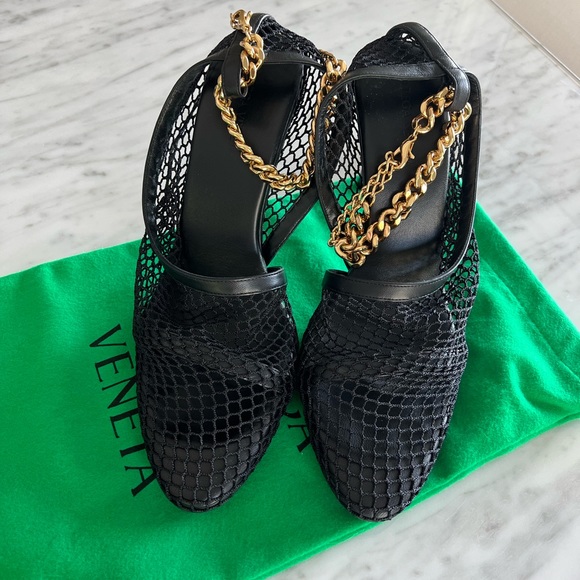 Bottega Shoes Bottega Mesh Pumps With Chain Poshmark